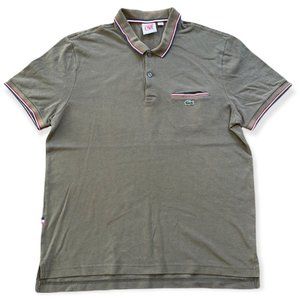 LACOSTE Lacoste Live khaki polo shirt